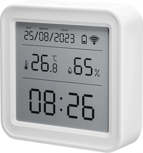 Ευανάγνωστη LCD με ώρα, θερμοκρασία και υγρασία
