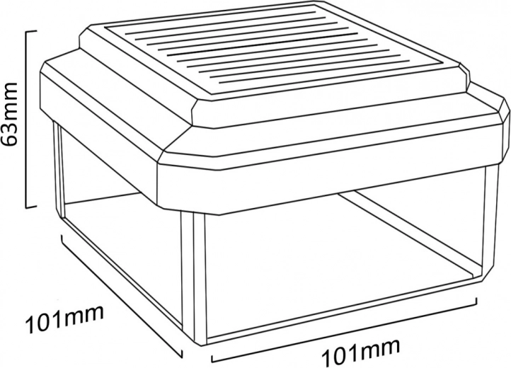 Εύκολη εγκατάσταση σε κολόνα 100 × 100 mm