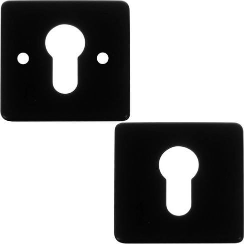 Σύγχρονο ματ μαύρο με τετράγωνη ροζέτα