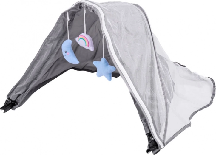 Σκέπαστρο με κουνουπιέρα και κρεμαστά παιχνίδια