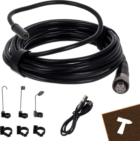 Άκαμπτος ανιχνευτής 5 m με 8 LED και ρύθμιση φωτεινότητας