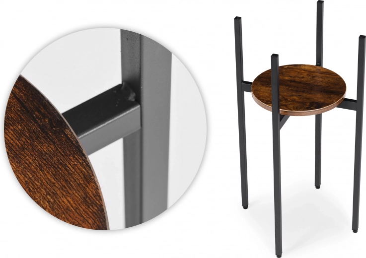 Σταθερή μεταλλική κατασκευή με βιομηχανική όψη