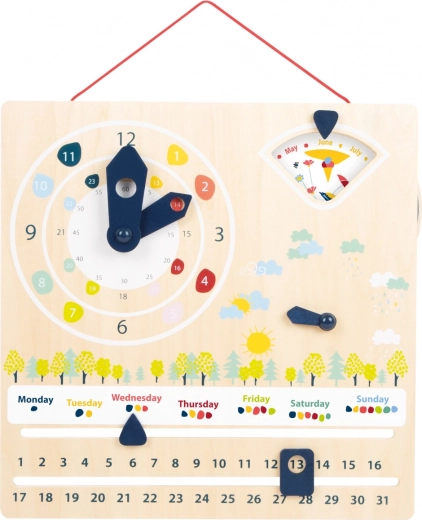 Ρολόι με κινούμενους δείκτες που αναπτύσσει τη λεπτή κινητικότητα