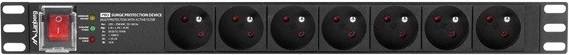 Επαγγελματικό PDU 1U για rack 19" με 7 πρίζες