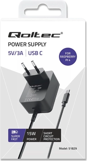 Σταθερή τροφοδοσία 15 W για Raspberry Pi 4