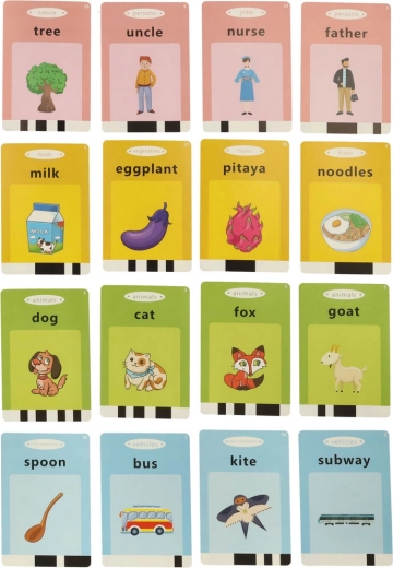 112 πολύχρωμες κάρτες χωρισμένες σε κατηγορίες