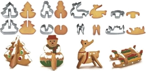 Φτιάξτε εντυπωσιακά χριστουγεννιάτικα 3D μπισκότα