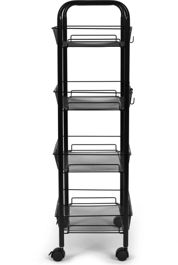 Τέσσερα ευρύχωρα καλαθένια ράφια