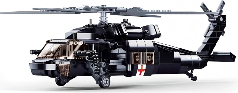 Ρεαλιστικό διασωστικό UH‑60 με λειτουργικούς ρότορες