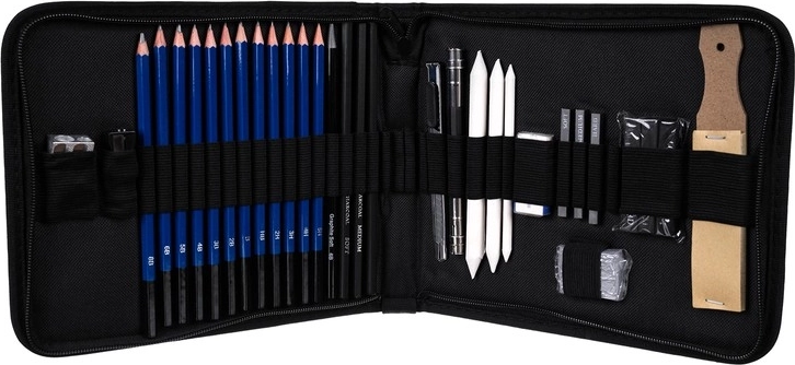 Πολυχρηστικά μολύβια και γραφίτης για ακρίβεια και σκίαση