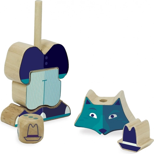 Ξύλινη συναρμολογούμενη διασκέδαση με παραμυθένια ιστορία