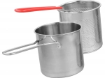 Μίνι κατσαρολάκι με καλάθι τηγανίσματος από ανοξείδωτο ατσάλι