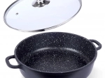 Γρανιτένιο τηγάνι με γυάλινο καπάκι GRANDE 28 cm