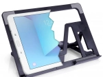 Ρυθμιζόμενη βάση για tablet, μαύρη, αναδιπλούμενη 26 × 18,5 cm