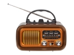 Φορητό ρετρό ραδιόφωνο AM/FM με ηλιακή φόρτιση και Bluetooth
