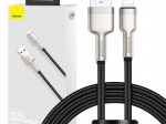 Καλώδιο USB‑A σε Lightning BASEUS Cafule 1 m, 2,4 A – μαύρο