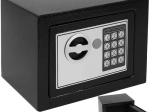 Ηλεκτρονικό χρηματοκιβώτιο με κωδικό και κλειδί, μαύρο, A5