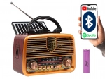 Φορητό αναλογικό ραδιόφωνο RA10 AM/FM με ηλιακή φόρτιση και Bluetooth