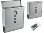 Μεγάλο γκρι γραμματοκιβώτιο με λειτουργία προστασίας από τις καιρικές συνθήκες
