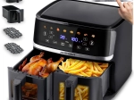 Φριτέζα αέρα με διπλό κάδο 10,2 l 1700 W BERDSEN