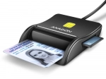 Αναγνώστης καρτών Axagon CRE-SM3SD USB με υποστήριξη SD/microSD/SIM