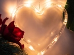 LED φωτιζόμενη καρδιά Χριστουγεννιάτικη διακόσμηση