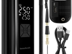 Ηλεκτρική φορητή αντλία αέρα 150 PSI με power bank 6000 mAh και LED φακό